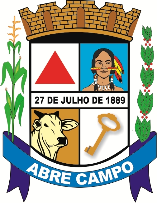 Brasão da cidade de Abre Campo - MG