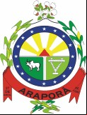 Brasão da cidade de Arapora - MG