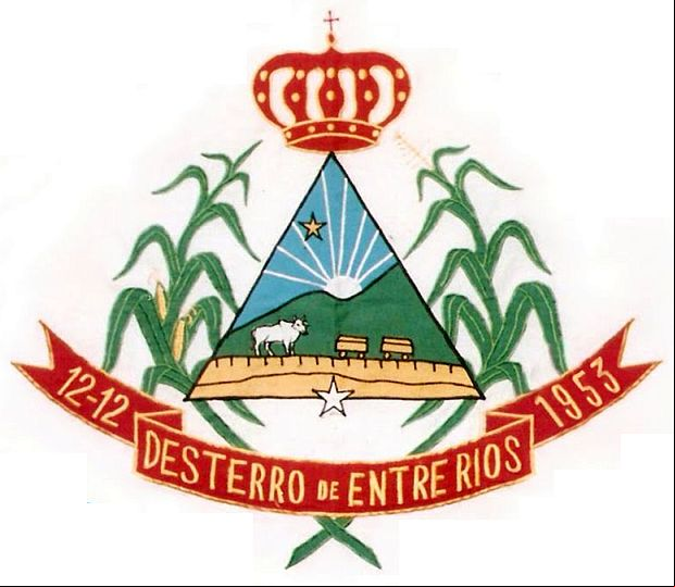 Brasão da cidade de Desterro De Entre Rios - MG