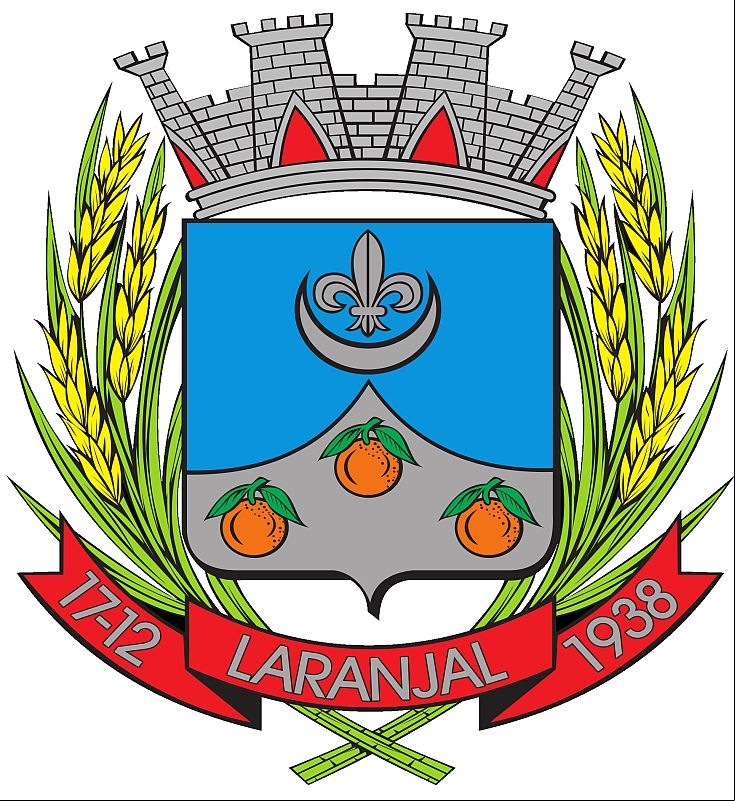 Brasão da cidade de Laranjal - MG