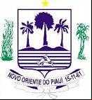 Brasão da cidade de Novo Oriente Do Piaui - PI
